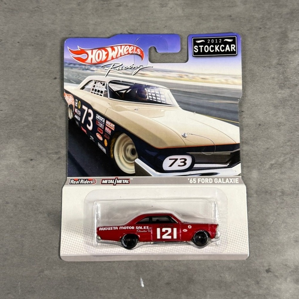 Hot Wheels 65 Ford Galaxie Racing 2012 Stockcar Red Augusta Motor Sales 121 NEW